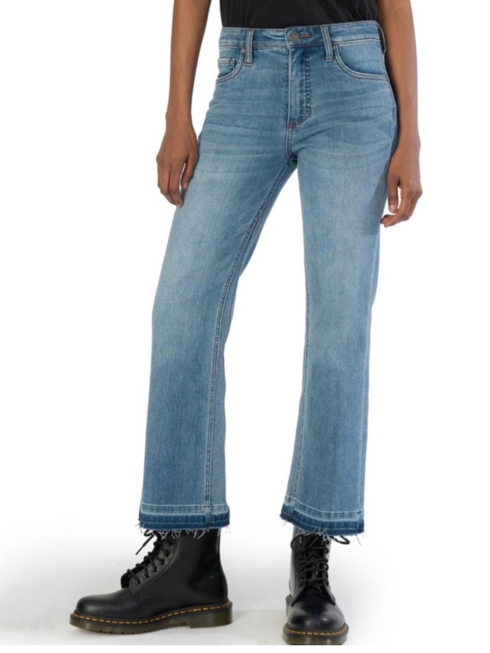 NEW KUT From The Kloth Kelsey Fab Ab Released Hem High Rise Jeans size 14
